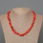 Coral Necklace Natural Stone Chips, 7×3 mm, length 47 cm