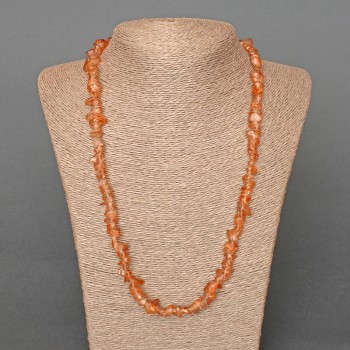 Colored Quartz Beads Tiny Crystals, diameter 8x4mm+-, length 57-62cm+