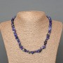 Sodalite Necklace natural stone chip, diameter 8×4mm+-, length 47cm+