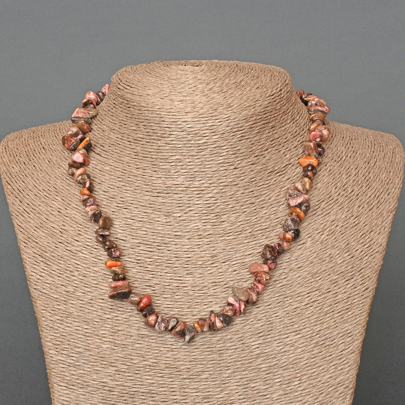Rhodonite Necklace natural stone碎碎?