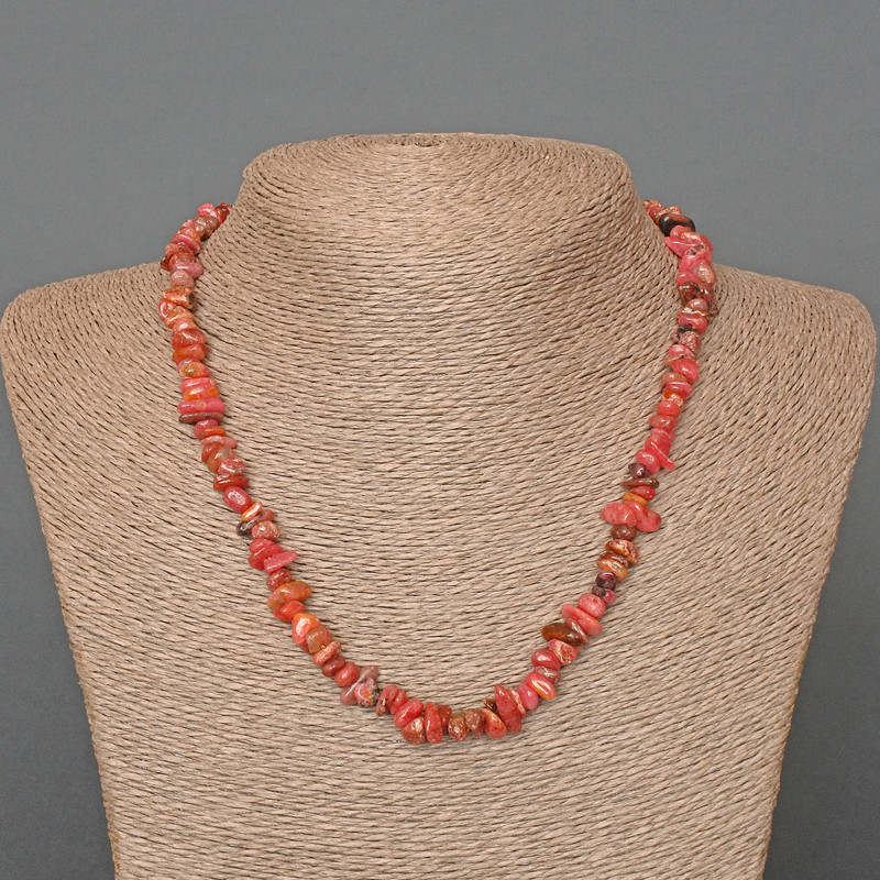 Rhodonite Beads Natural Stone Chip, 7x3mm, length 46cm