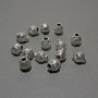 Bead Insertion Findings, 8×9 mm ±, inner diameter ~3 mm, packaging 14 pcs ±, 20 g