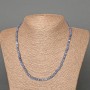 Hollow-Crusted Coral Beaded Necklace, natural faceted cube, diameter 4mm±, length 47cm±