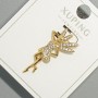 Pendant "Fairy" Xuping with white rhinestones, diameter 15x29, 5mm+ -, length 29.5mm+, 18K gold plating
