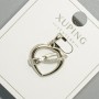 Pendant 'Heart' Xuping with White Rhinestones, Rhodium-plated, 16×17 mm diameter, length 23 mm