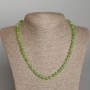Necklace Jade Jadeite smooth bead, diameter 6.5mm±, length 50cm±