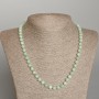 Amazonite Necklace natural stone smooth round beads 6.5mm diameter, length 50cm