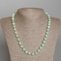 Amazonite Necklace, natural stone, smooth round beads, diameter 8.5 mm ±, length 50 cm ±