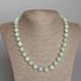 Amazonite Necklace natural stone smooth ball, diameter 10.5mm±, length 49cm±