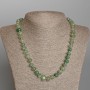 Necklace of Natural Jade Beads, tumbled round 10x7mm, length 50cm