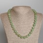 Necklace of Natural Jade Smooth Bead 10.5mm Diameter, 51cm Length