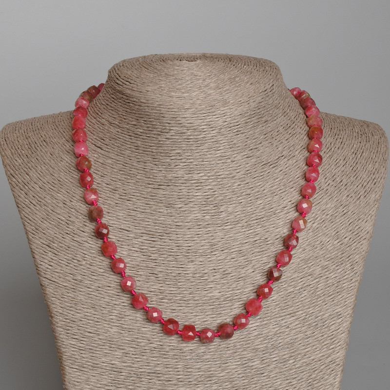Multi-color Tourmaline Beads Faceted Cube, 7mm±, Length 49cm±