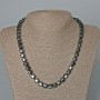 Hematite Bead Necklace Cube, diameter 8mm ±, length 48cm ±