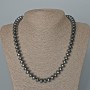 Hematite Bead Necklace Smooth Rondelle, diameter 10×6 mm ±, length 50 cm ±