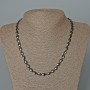 Hematite Necklace Oval, diameter 6×8mm±, length 47cm±