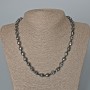 Hematite Necklace Skull, diameter 8x10x7, 5mm±, length 48cm±