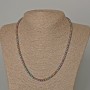Hematite Bead Necklace with Rainbow Finish, smooth round beads Ø 4mm±, length 48cm±