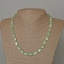 Jadeite Necklace Natural Stone Rectangle, 8x12mm +/-, Length 49cm +/-