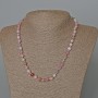 Colored Jadeite Bead Necklace with Smooth Round Beads, 6.5 mm diameter, 47 cm length