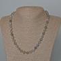 Labrodorite Necklace, Natural Stone, Faceted Beads 8mm diameter, about 49 cm long