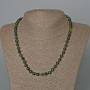 Zoisite necklace with natural zoisite stone, smooth beads, diameter 6.5mm±, length 51cm±