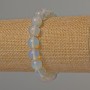 Moonstone Bracelet (Synthetic) Smooth Bead, 10mm Diameter, 18cm Length (Stretch)