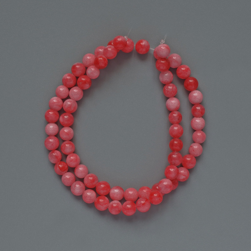 Tourmaline Beads (Artificial) Smooth Sphere, 6mm diameter, 38cm length on thread