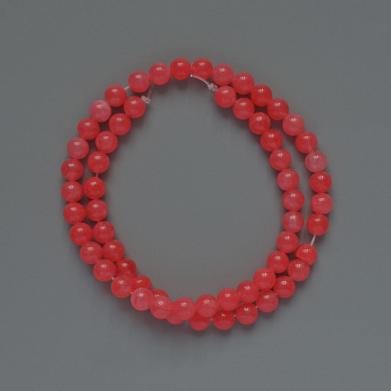 Imitation Tourmaline Smooth Round Beads, Approx. 6 mm, Approx. 37 cm on Line