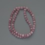 Kunzite Beads (artificial) round smooth beads, 6mm diameter ±, length 39cm ± on thread