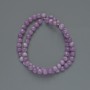 Kunzite Beads (single) smooth ball, diameter 6mm±, length 39cm ± on thread