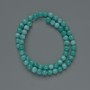 Amazonite Beads (single) smooth round, diameter 6.5mm±, length 36cm ± on thread