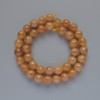 Calcite Beads Smooth Sphere 10mm Diameter, Necklace Length 39cm on Thread