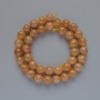 Calcite Beads Smooth Sphere 10mm Diameter, Necklace Length 39cm on Thread