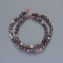 Natural Tourmaline Beads smooth round 6mm diameter, length 39cm on thread