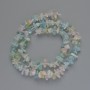 Morganite Beads natural stone chip, 8x3 mm diameter+, thread length 41 cm ±