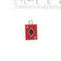 Findings Diamond Ace Pendant 11x17mm pack of 5