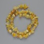 Yellow Opal Beads natural stone chip, diameter 6×3mm±, length 40cm± on thread