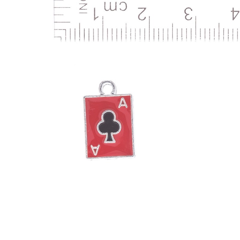 Findings Club Ace Pendant 11x17mm pack of 5