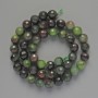 Zoisite Beads Natural Stone Brushed Round Bead, 8mm Diameter, 38cm Length on Thread