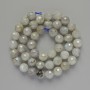Labradorite Beads, natural stone, faceted round bead, 8mm diameter, length 38 cm on a thread