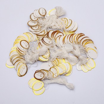 Price Tag on String 26x17mm +/-, 100pcs
