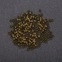 Crimp End Caps, 3 mm diameter, metal color "Bronze" 320 grams
