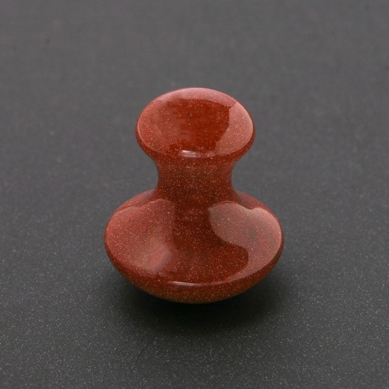 Natural Stone Massager Aventurine (synthetic) Golden Sand 35x40mm