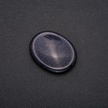Face Scraper Massage Tool with Natural Stone Aventurine Blue Sand 45.5×35.5 mm, 5 mm