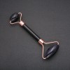 Roller massager with Aventurine Night of Cairo blue sand, length 14.5 cm, copper metal color