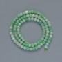 Emerald Beads Natural Stone Faceted Cube, 4mm±, 38cm± Thread