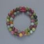 Tourmaline Beads Natural Stone Smooth Sphere, 8mm diameter, 38cm length on thread