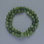 Jadeite Beads Natural Jadeite Stone Smooth Sphere, diameter 8mm±, length 39cm± on thread