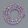 Lavender Amethyst Beads Natural Stone Faceted Cube Beads, 6mm diameter, 38cm length on thread