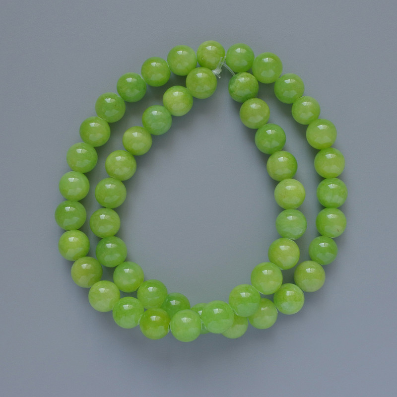 Onyx Beads Smooth Ball 8.5 mm ±, 40 cm ± length, on fishing line